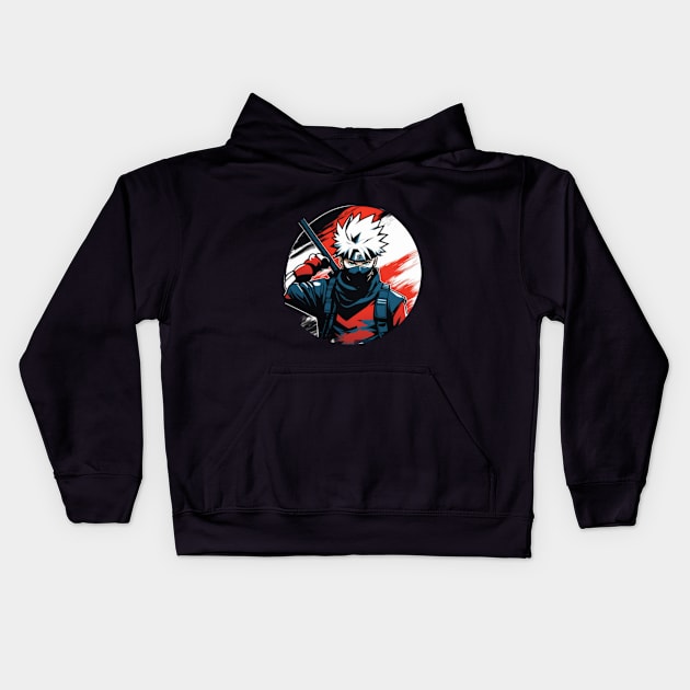 Kakashi Hatake Kids Hoodie by picspixydesigns